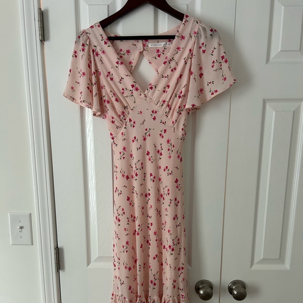 Floral Pink Maxi Dress Altar’d State